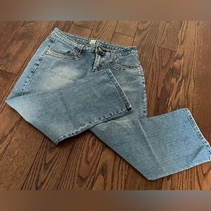 Massini Women's Blue Straight Leg Jeans